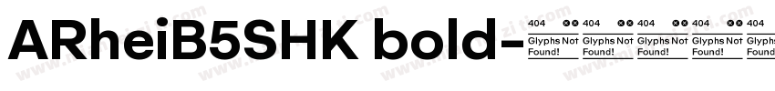 ARheiB5SHK bold字体转换